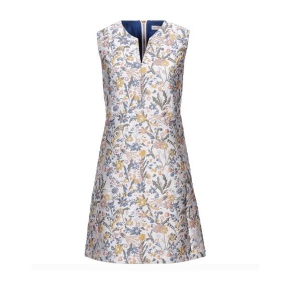 Tory Burch Dresses & Skirts - Tory Burch Jacquard Dress, Floral Mini Cocktail Party Size 8, New with Tag $698